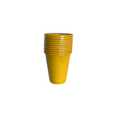 VASO 7OZ AMARILLO X10
